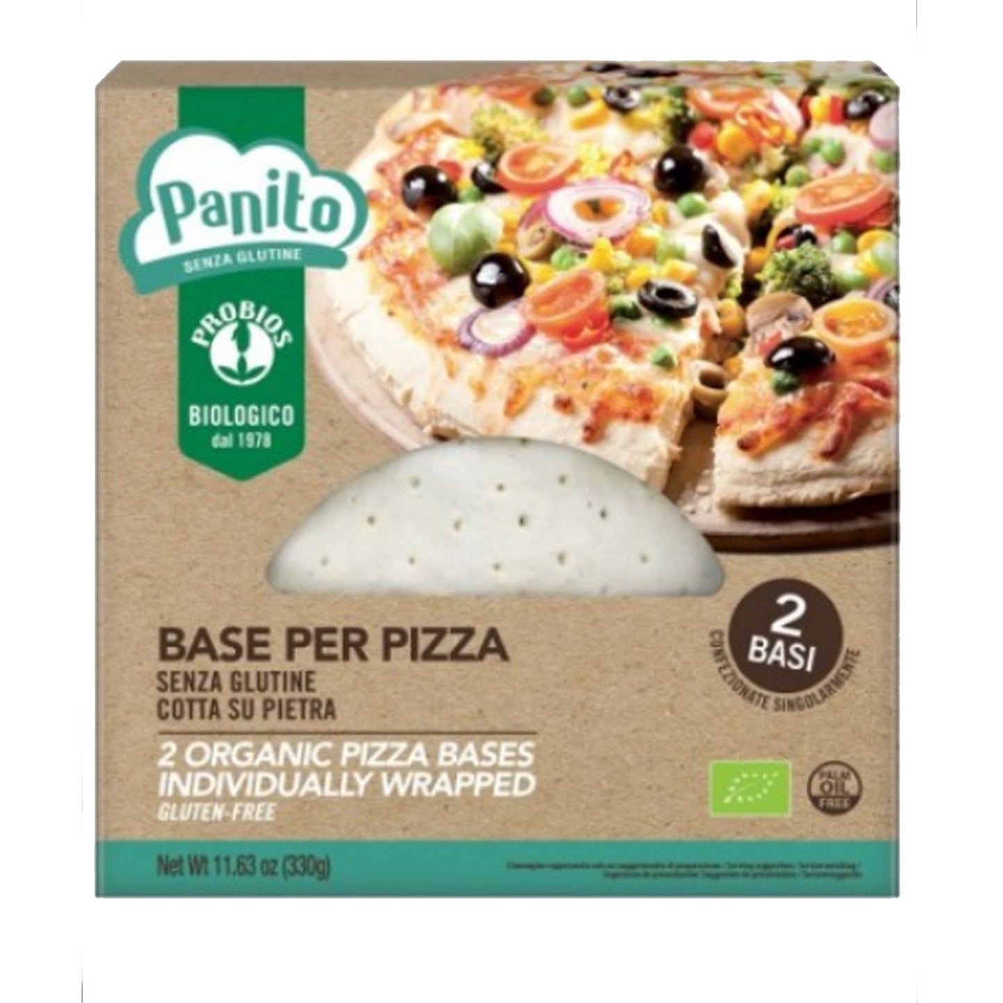 Base Per Pizza Senza Glutine (2X165g) 330g